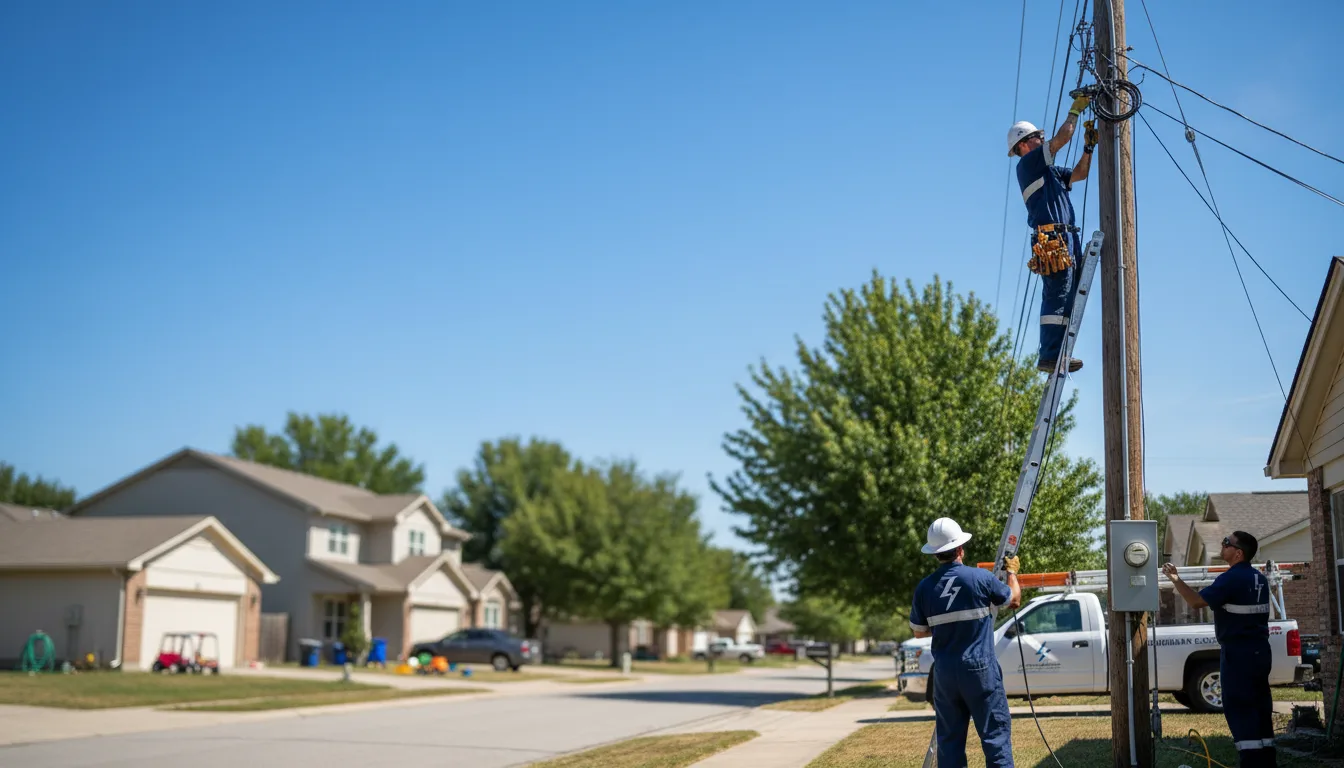 Residential electrician providing installation services in Beaumont, TX